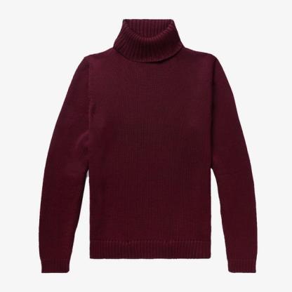 Incotex Slim-Fit Virgin Wool Rollneck Sweater