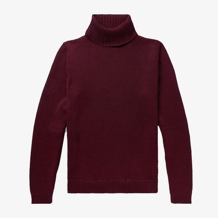 Incotex Slim-Fit Virgin Wool Rollneck Sweater