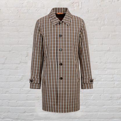Tod's check raincoat