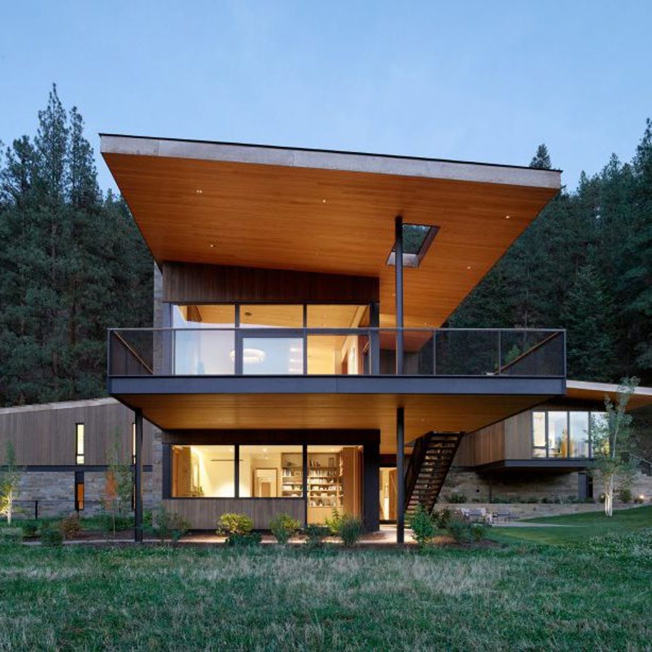 In the forests of Montana, this unique home is an unlikely art gallery ...