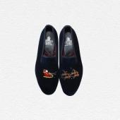 Crockett & Jones Santa Slippers