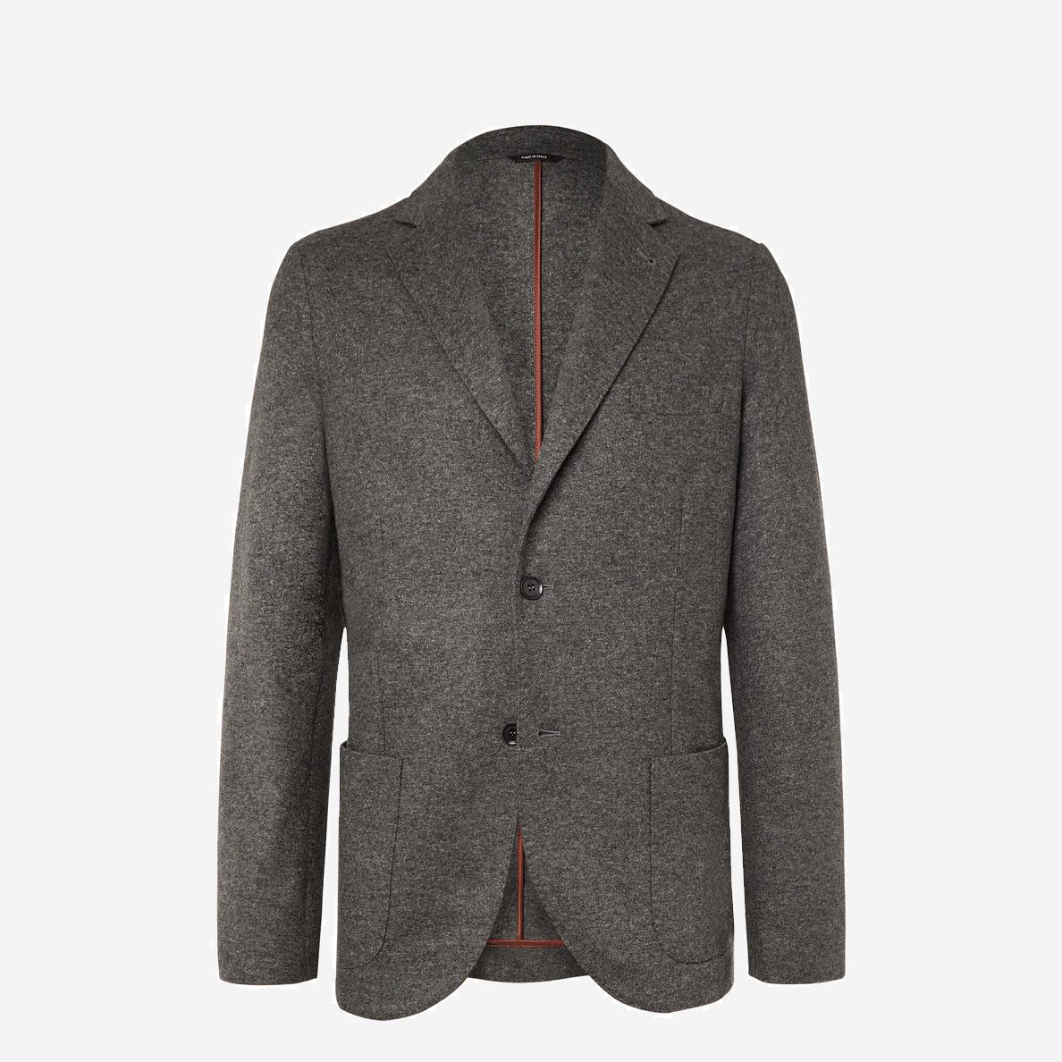 Loro Piana Grey Slim-Fit Cashmere Blazer