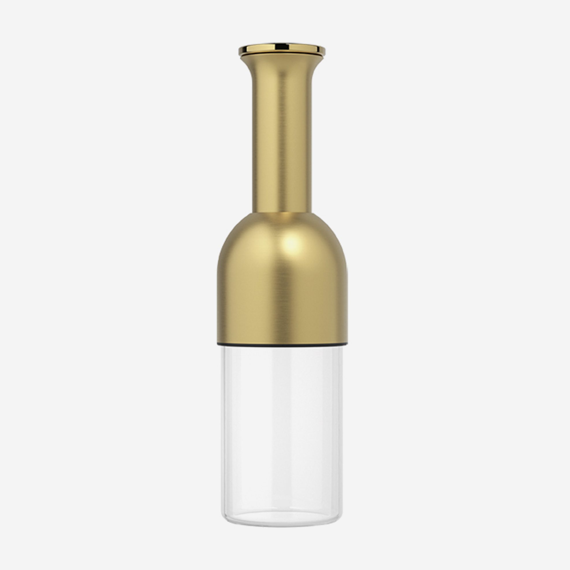 eto wine decanter in Brass: satin finish