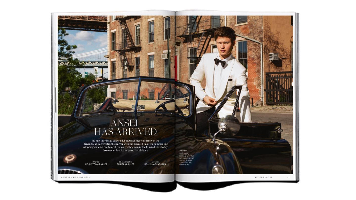 Issue Preview: Baby Driver’s Ansel Elgort covers Gentleman’s Journal