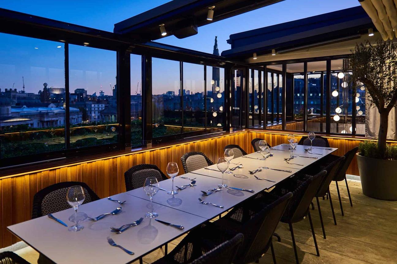 best restaurants outdoor seating london rooftop st james trafalgar
