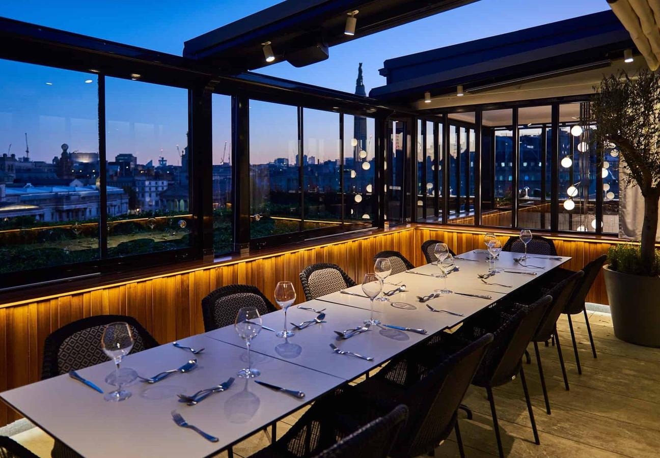 best restaurants outdoor seating london rooftop st james trafalgar