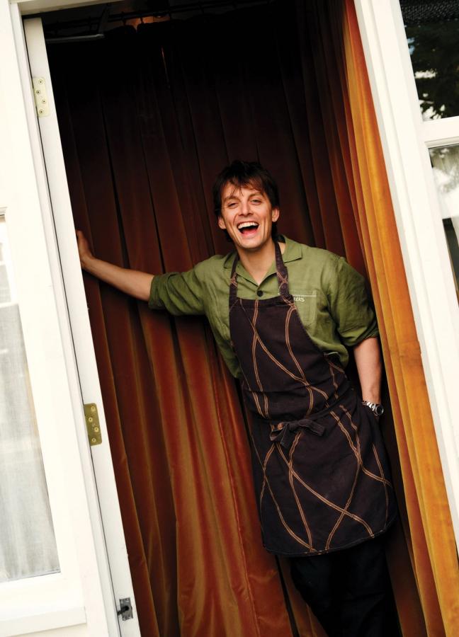 Tom Straker greeting at the door