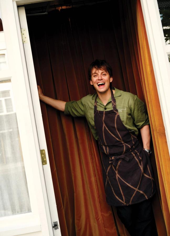 Tom Straker greeting at the door