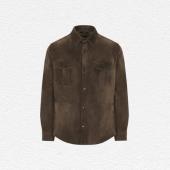 Brioni Cashmere Suede Vagabond Overshirt