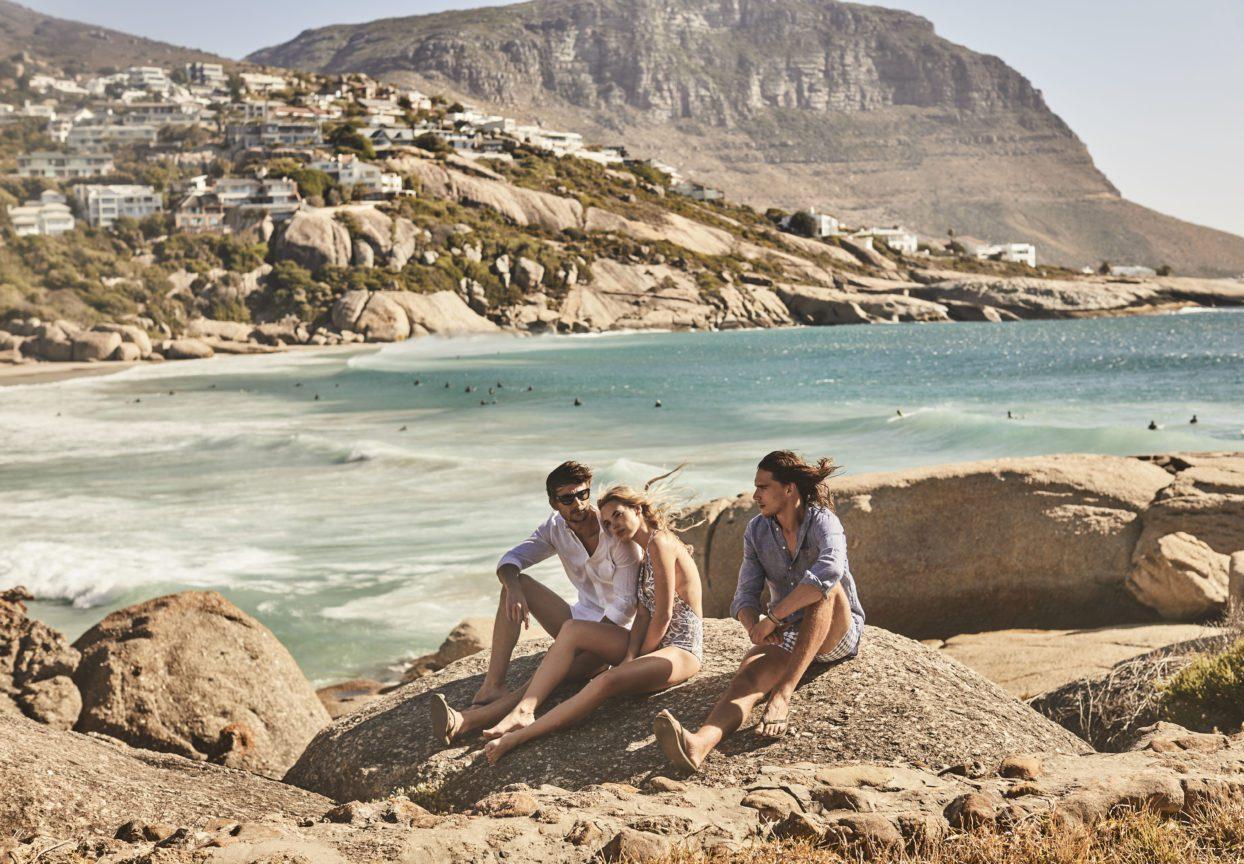 people on a beach