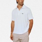 Asin Golf Stanford Polo in White
