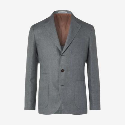 Brunello Cucinelli Gray Blazer