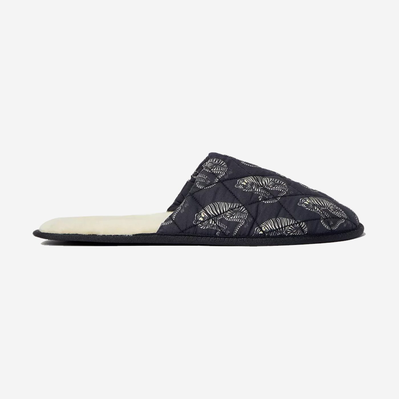 Desmond & Dempsey Printed Cotton Slippers