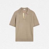 Pal Zileri Knitted Polo in Silk and Linen