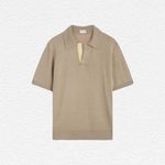 Pal Zileri Knitted Polo in Silk and Linen