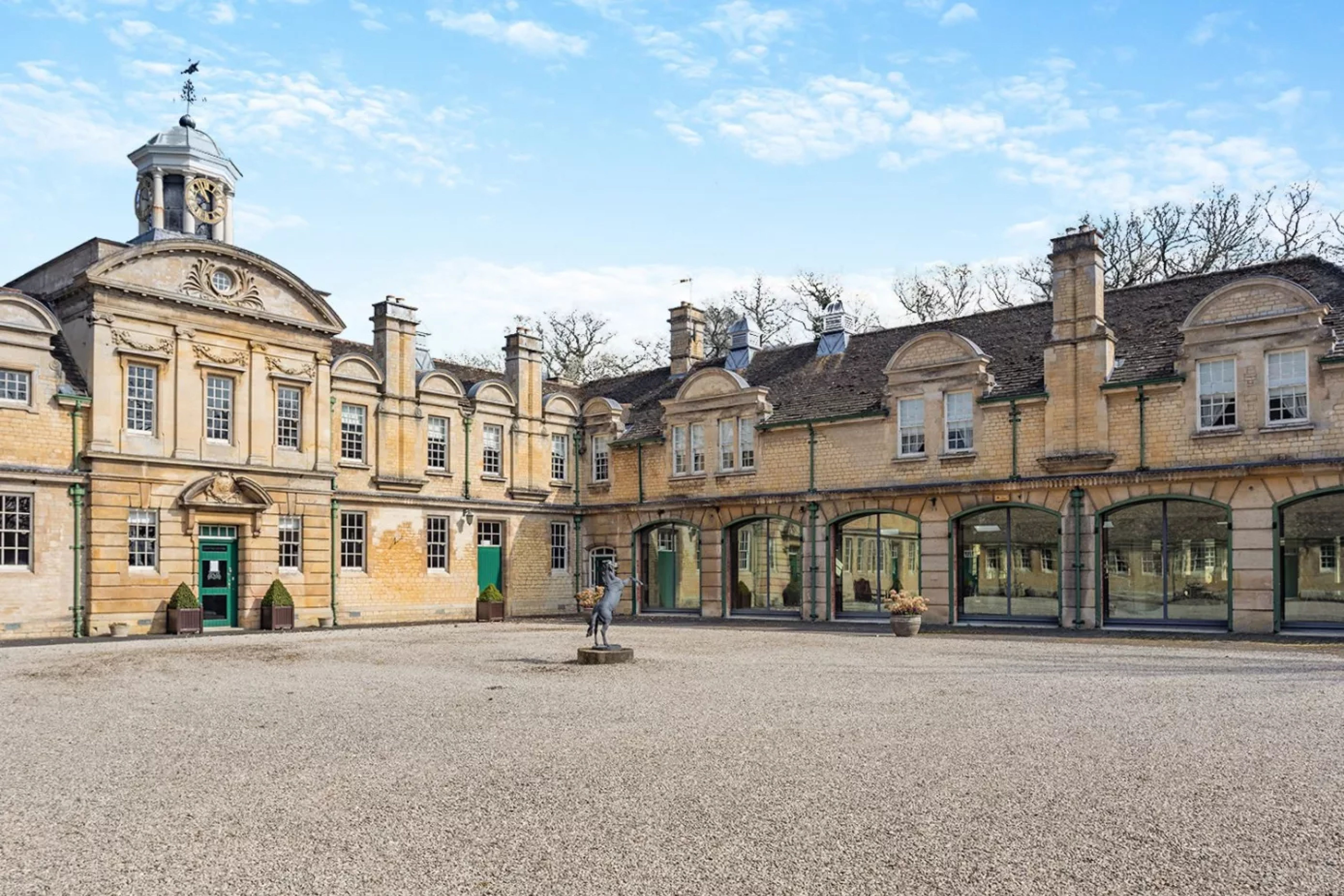 Historic Stableyard courtyard at Stapleford Park