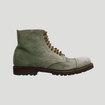Cheaney Jarrow in Cappero Green Suede