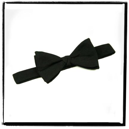 Emma Willis Black Silk Bow Tie