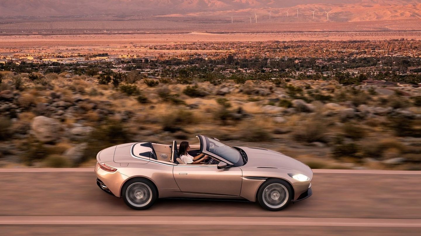 The Aston Martin DB11 Volante is a convertible with class