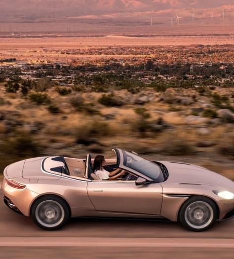 The Aston Martin DB11 Volante is a convertible with class