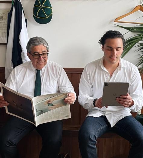 Harry Aaronson Heath co-founder with his father