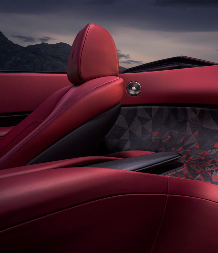 Head rest of the Rolls-Royce La Rose Noire