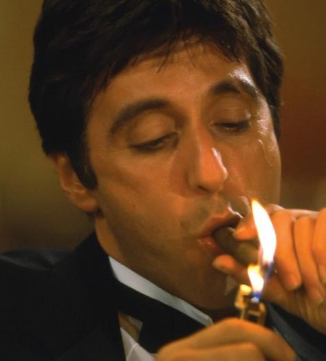 Al Pacino smoking cigar
