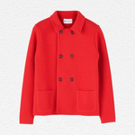 Connolly Red Wool Short Double Breasted Mac