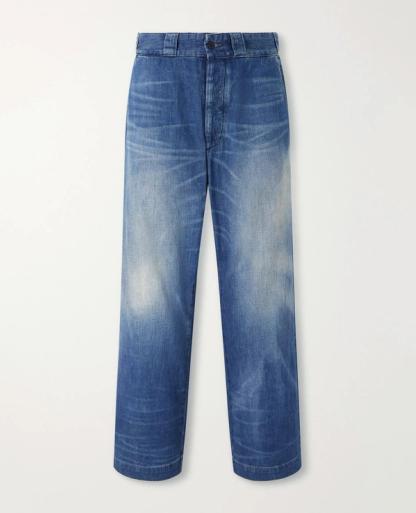 Straight-Leg Paneled Jeans