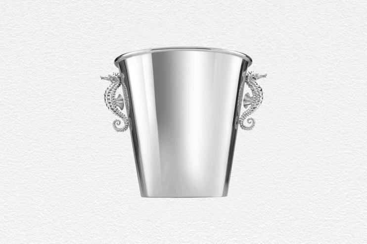 Seahorse Wine Cooler in Sterling Silver