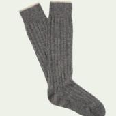 Brunello Cucinelli Ribbed Mélange Virgin Wool-Blend Socks