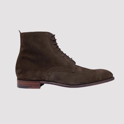 Sutton Derby Boot in Khaki Suede
