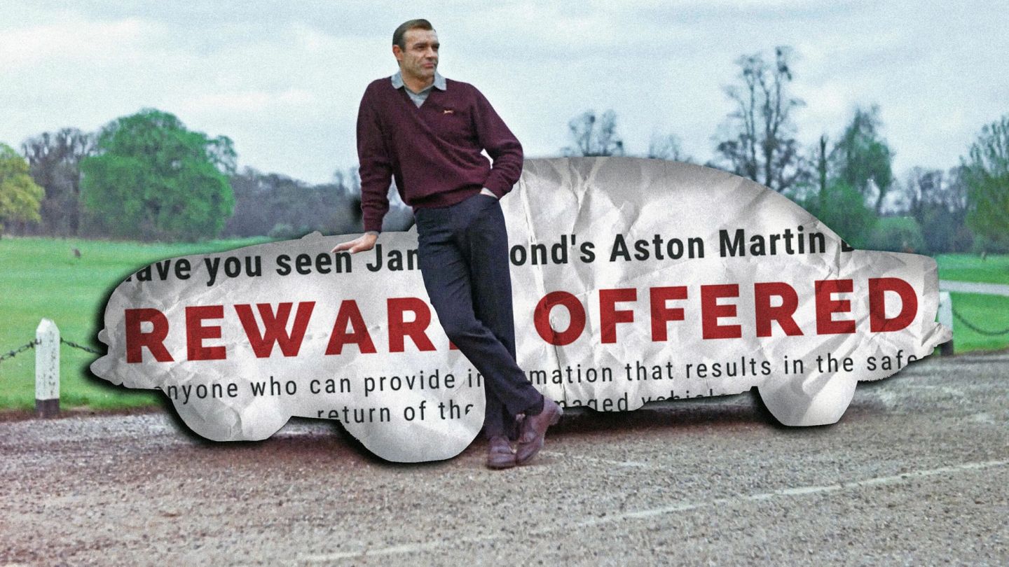 The inside story of James Bond’s stolen Aston Martin DB5