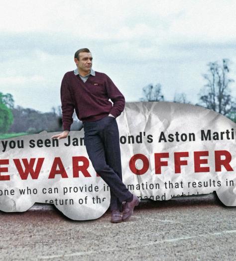 The inside story of James Bond’s stolen Aston Martin DB5