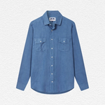 LOVEBRAND & CO Deep Blue Andros Linen Shirt