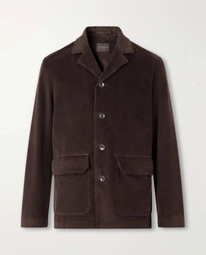 Incotex Stretch-Cotton Corduroy Blouson Jacket