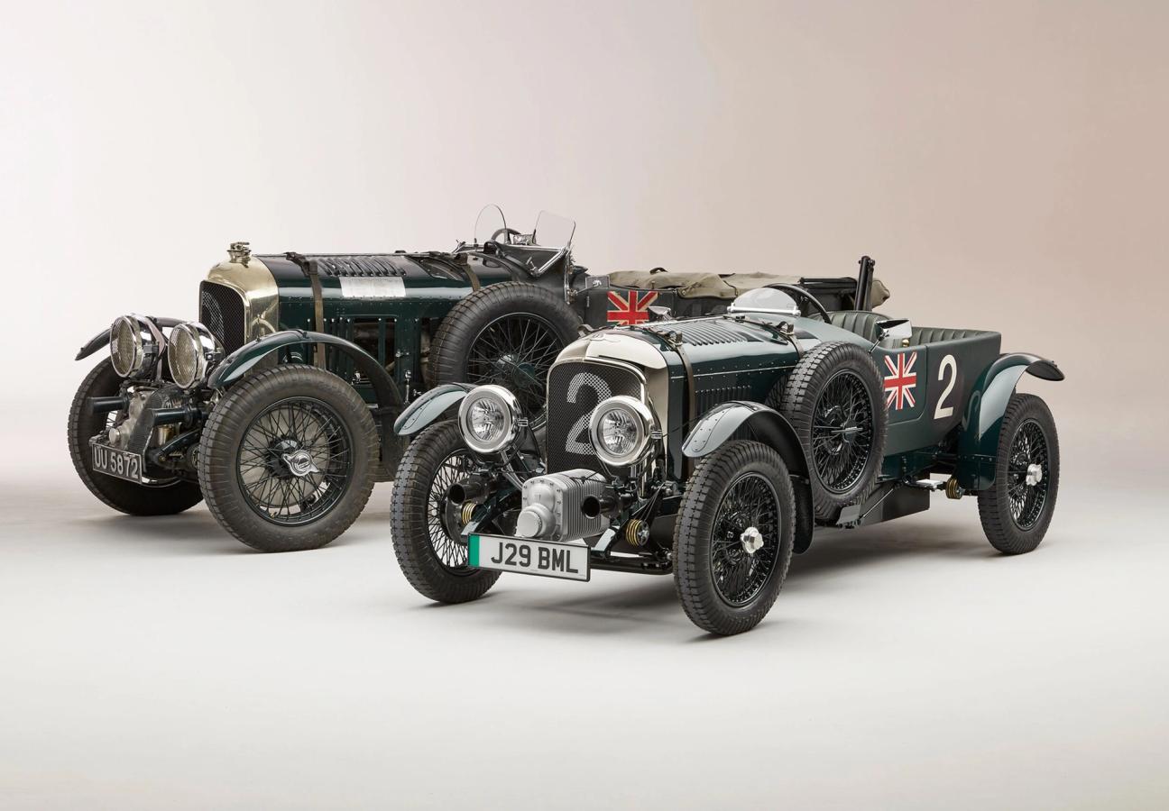 The Bentley Blower Jnr side by side with a Bentley Blower