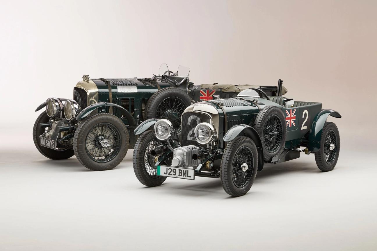 The Bentley Blower Jnr side by side with a Bentley Blower