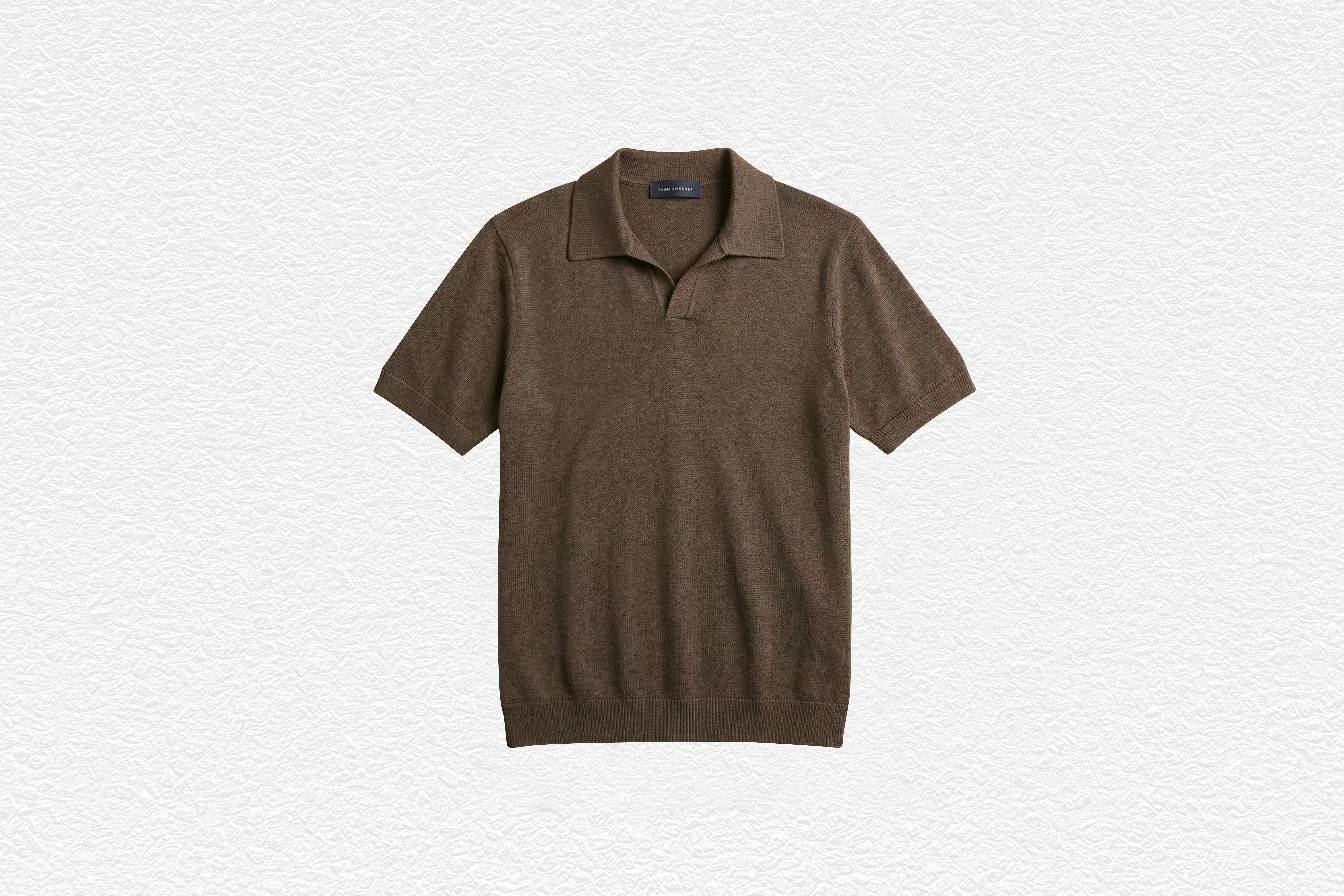 Linen Cotton Short Sleeve Skipper Polo Shirt