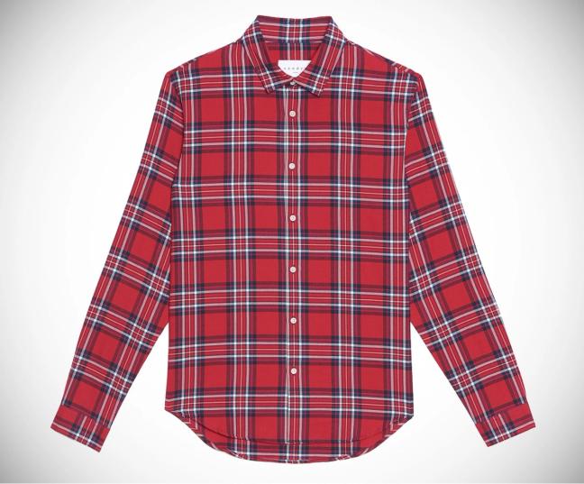 Sandro Lost Check lumberjack shirt