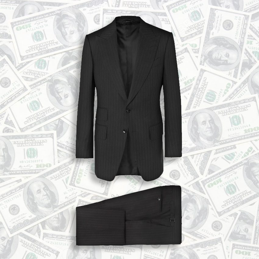 Tom Ford Grey Atticus Pinstripe Suit