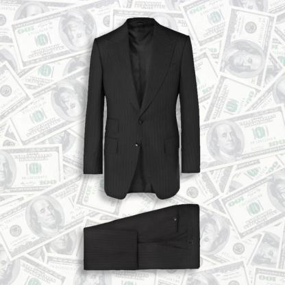 Tom Ford Grey Atticus Pinstripe Suit
