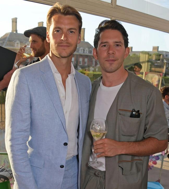 Miles-Bugby-and-Adam-Fussell-at-The-Gentlemans-Journal-Summer-Party-at-Masterpiece-London