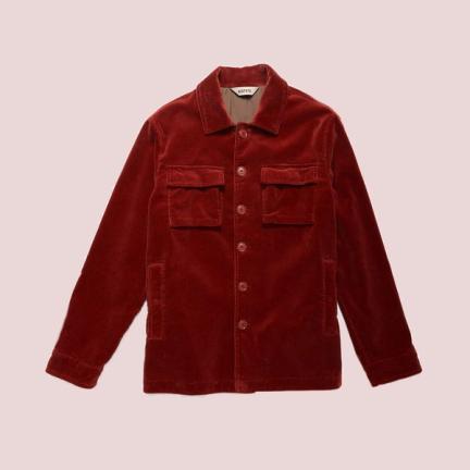Aspesi Cotton Corduroy Jacket Tigree II in Brick