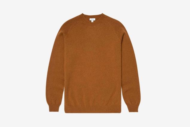  Sunspel Lambswool Crew Neck Jumper