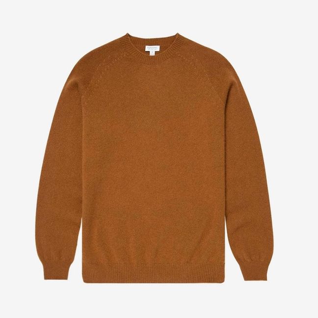 Sunspel Lambswool Crew Neck Jumper