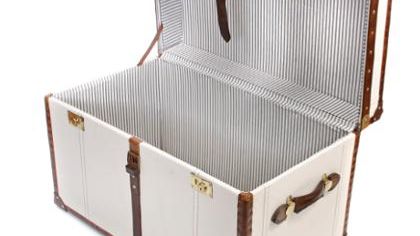 Interiors – British Sailcloth Steamer Trunk from Fox & Hardy