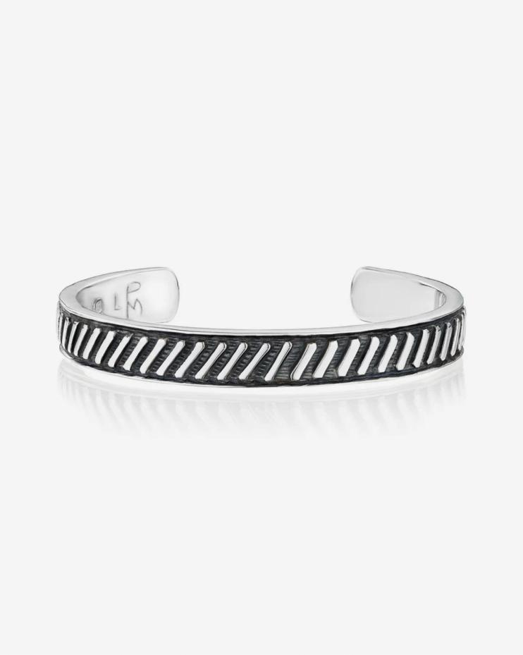 Brazalete plateado de cordón de Zimbabue