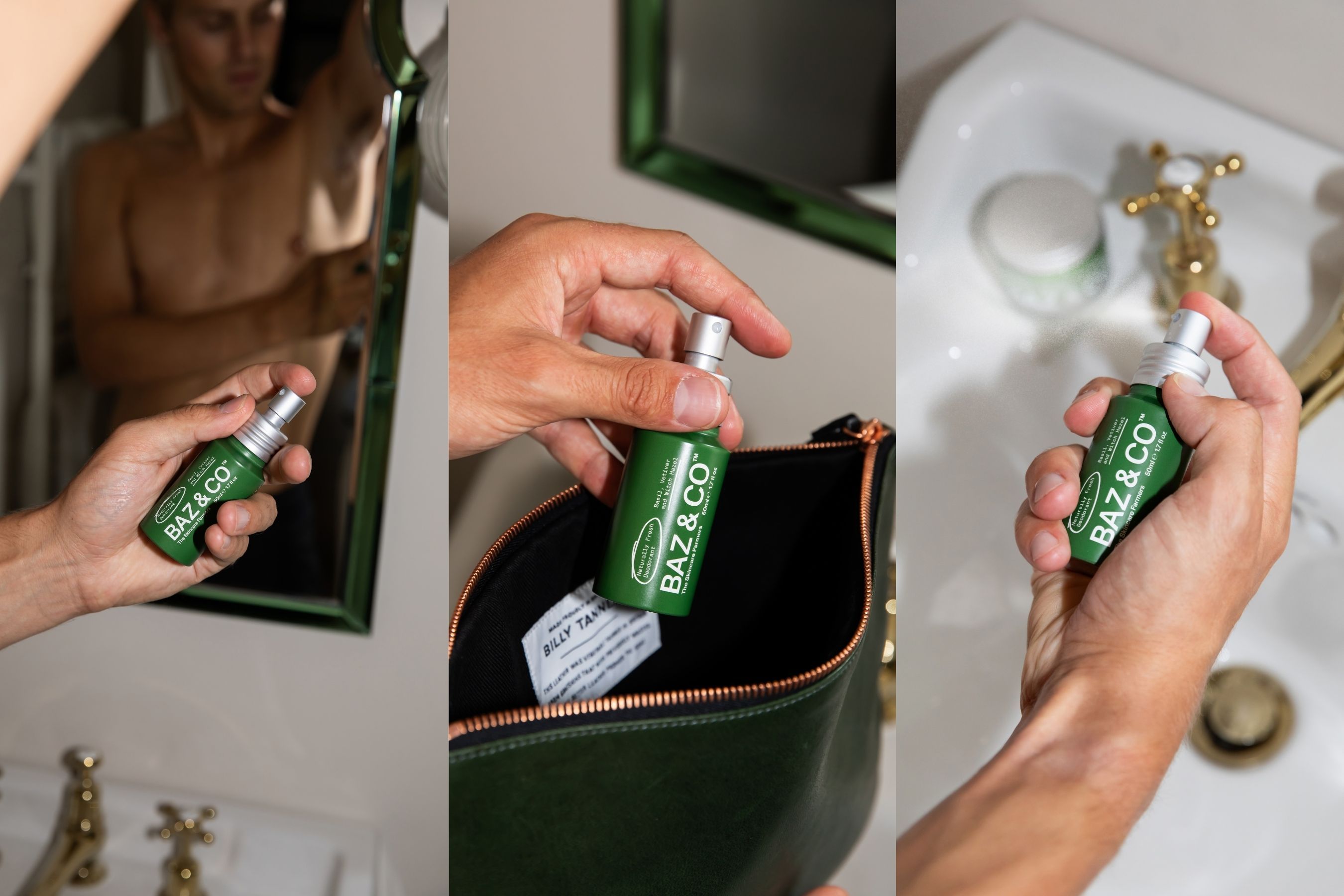 The natural deodorant for men that actually works: BAZ & CO