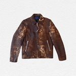 clothsurgeon Brown Distressed Leather Jacket